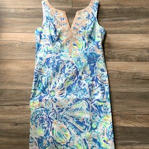 Lilly Pulitzer Gabby Shift Bennet Blue Salty Seas